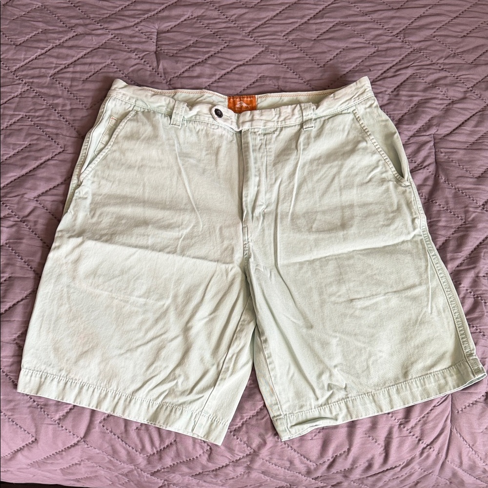 Tommy Bahama Light green Flat Front Shorts